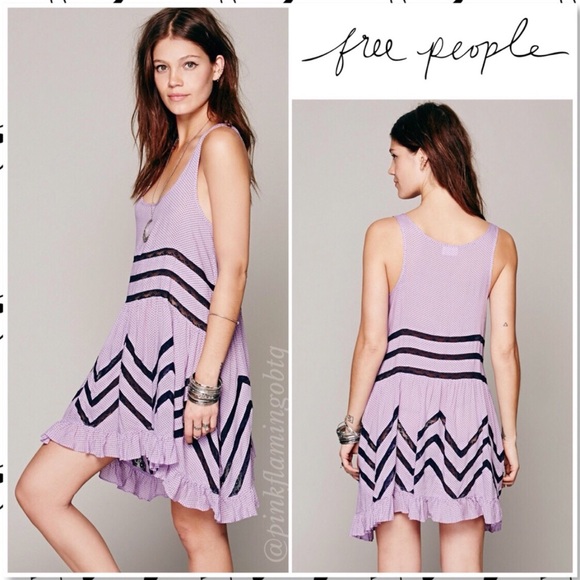 Free People Tops - ⬇️$58 NWT Free People Voile Trapeze Dress Lilac